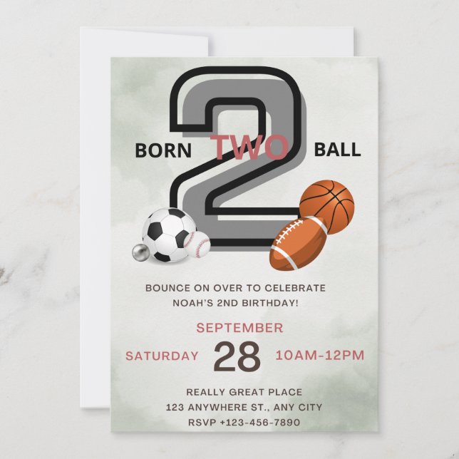 Invitación de fiesta de cumpleaños (Anverso)