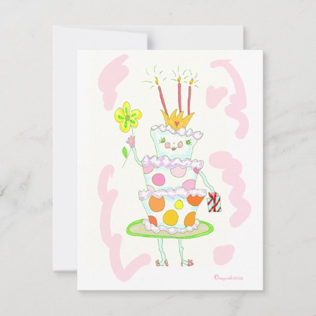 invitación de fiesta de cumpleaños (Anverso)