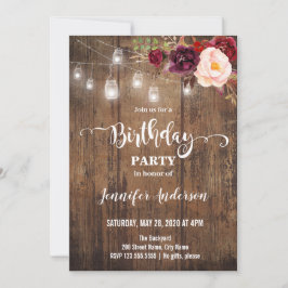 Invitación de fiesta de cumpleaños