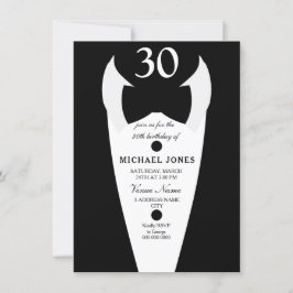 Invitación de Fiesta de cumpleaños 30 hombres de c