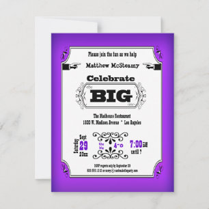 Invitación de fiesta de cumpleaños a la fiesta de 