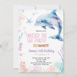 invitación de fiesta de cumpleaños con tema de del