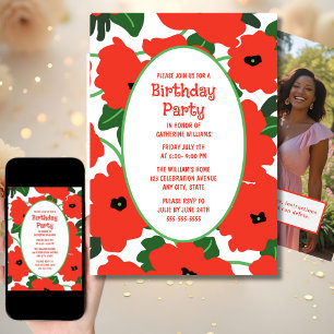 Invitación de fiesta de cumpleaños Cualquier lapic