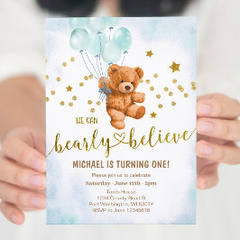 Invitación de fiesta de cumpleaños de bebé niño os