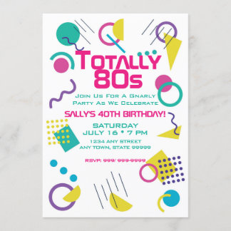 Invitación de fiesta de cumpleaños de cerca de los