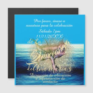 Invitación de fiesta de cumpleaños de la sirena