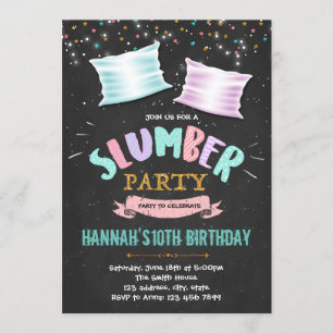 Invitación de fiesta de cumpleaños de lentas