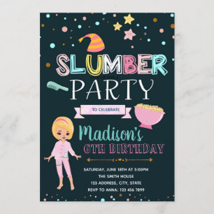 Invitación de fiesta de cumpleaños de lentas