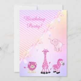 INVITACIÓN DE FIESTA DE CUMPLEAÑOS DE PASTEL BOW Z