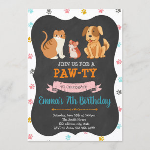 invitación de fiesta de cumpleaños de tienda de ma