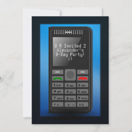 Invitación de fiesta de cumpleaños de un adolescen