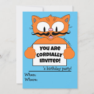 Invitación de fiesta de cumpleaños del personaliza