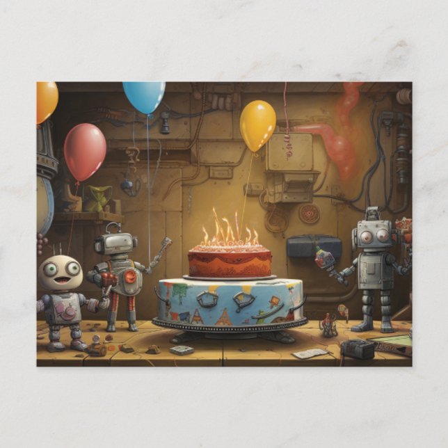 Invitación de fiesta de cumpleaños divertida del c (Anverso)