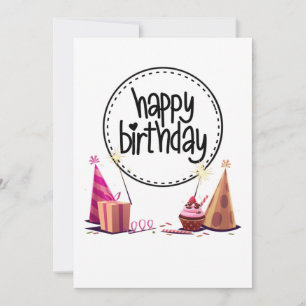 Invitación de Fiesta de Cumpleaños Feliz