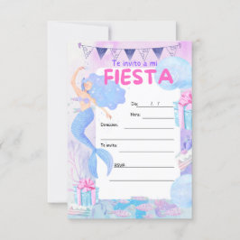 invitación de fiesta de cumpleaños hecha con camar