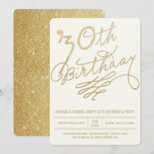 Invitación de Fiesta de cumpleaños número 30 a Pur
