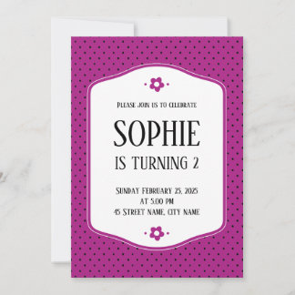 Invitación de fiesta de cumpleaños o baby shower