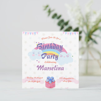 invitación de fiesta de cumpleaños para niños
