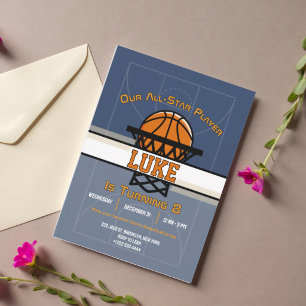 Invitación de Fiesta de Cumpleaños Slam Dunk