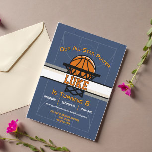 Invitación de Fiesta de Cumpleaños Slam Dunk
