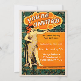 Invitación de fiesta de danza de época