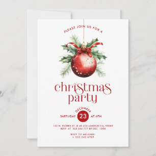Invitación de fiesta de decoración con tema de Nav