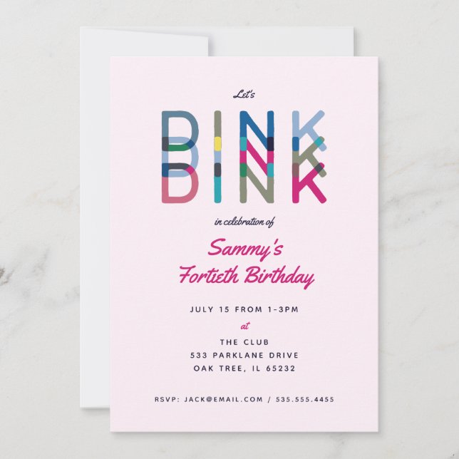 Invitación de fiesta de deportes Pickleball Party  (Anverso)