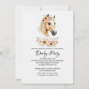 Invitación de fiesta de derby de Kentucky de cabal