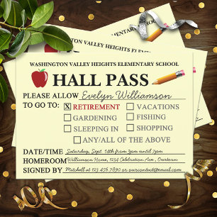 Invitación de fiesta de descanso del profesor de P