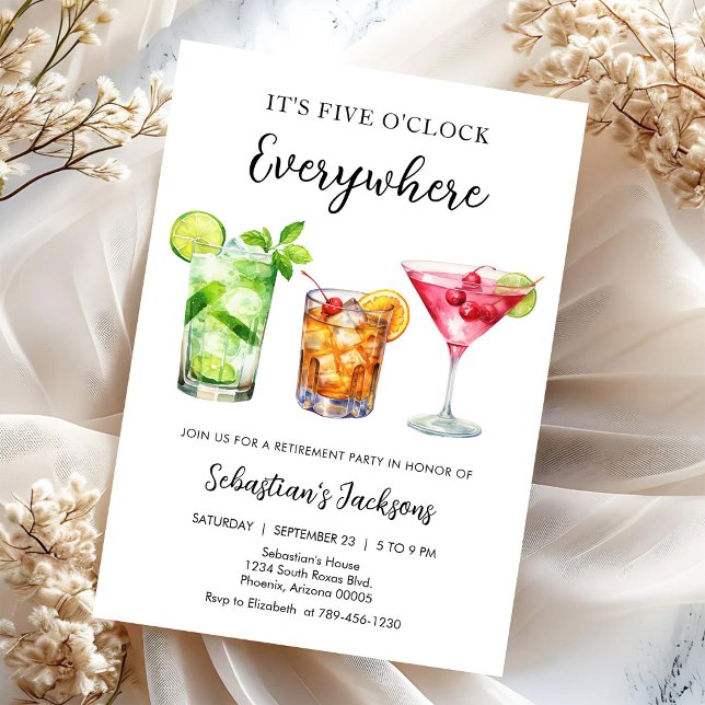 Invitación de fiesta de despedida de jubilación co (Subido por el creador)