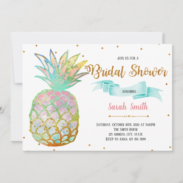 invitación de fiesta de despedida de soltera de pi (Anverso)