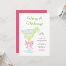 Invitación de fiesta de despedida de soltera Margs