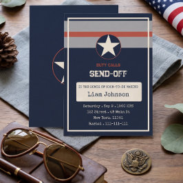 Invitación de fiesta de despedida militar Duty Cal