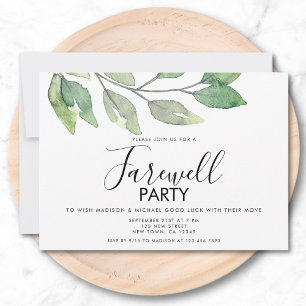 Invitación de fiesta de despedida por cambio de ca