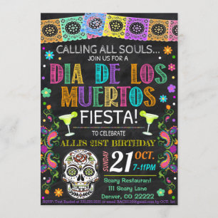 Invitación de Fiesta de Día de los Muertos