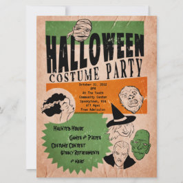 Invitación de Fiesta de disfraces de Halloween con