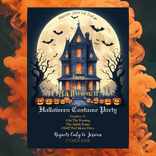 Invitación de fiesta de disfraces de Halloween de