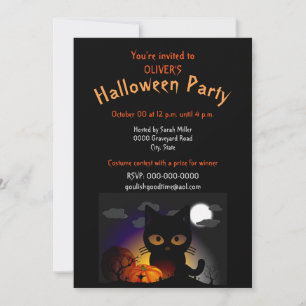 Invitación de fiesta de disfraces de Halloween par