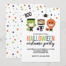 Invitación de fiesta de disfraces de Halloween par