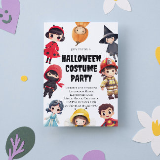 Invitación de fiesta de disfraces de Halloween par