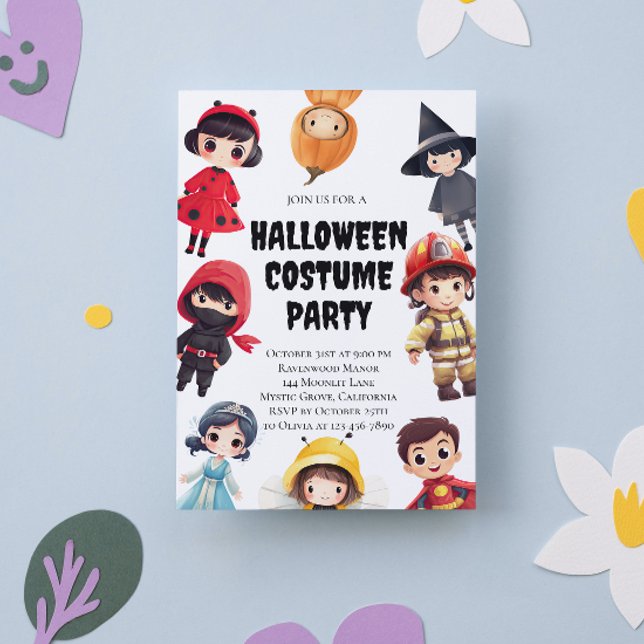 Invitación de fiesta de disfraces de Halloween par (Subido por el creador)