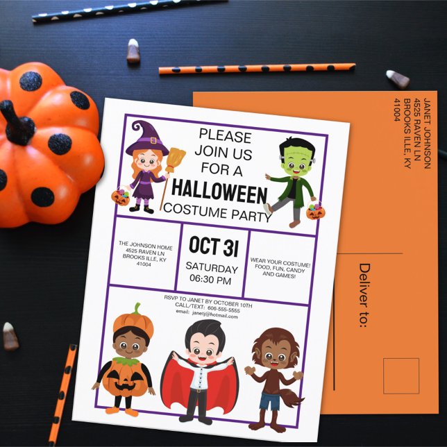 Invitación de Fiesta de disfraces de Halloween par (Subido por el creador)