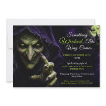 Invitación de fiesta de disfraz de Halloween de Br