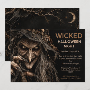 Invitación de fiesta de disfraz de Halloween de Br