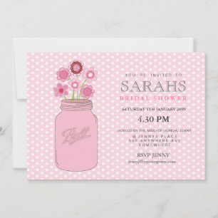 Invitación de Fiesta de ducha de novia de flores d