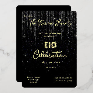 Invitación de fiesta de Eid de celebración de Eid 