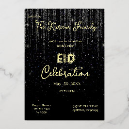 Invitación de fiesta de Eid de celebración de Eid 