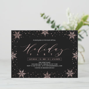 Invitación de fiesta de empresa de invierno con co