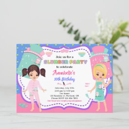 Invitación de fiesta de eslumones Invitación de cu