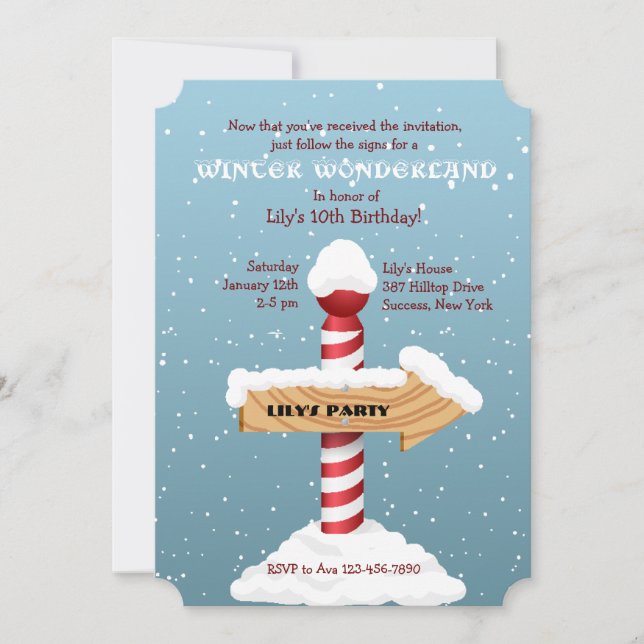 Invitación de fiesta de esta manera (Anverso)